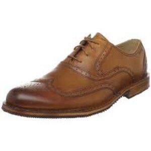 SEBAGO Brattle Leather Wingtip Brogue Men's size 8.5 D Cognac Brown Tan